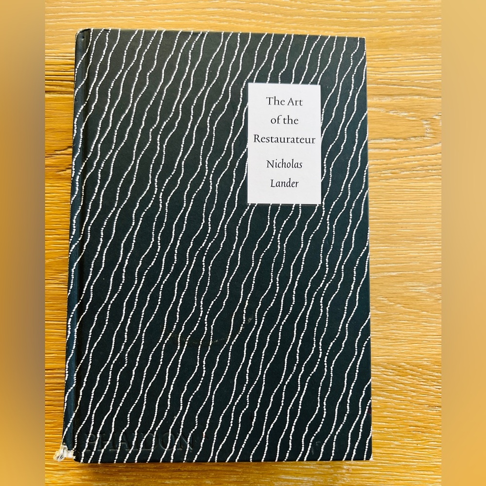 🖤🤍BOOK “THE ART OF THE RESTAURATEUR” 🤍🖤